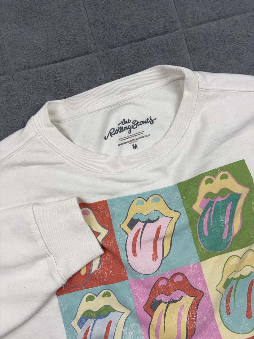 The Rolling Stones Pop Art Graphic Sweatshirt Size M
